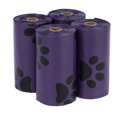 Sacchetti igienici profumati 4 rotoli (15 sacchetti cad.), viola, profumo di lavanda