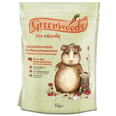 Mangime per porcellini d'India Greenwoods  3 kg