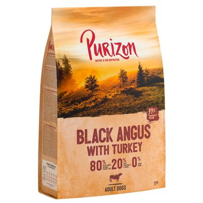 Purizon Adult Black-Angus con Tacchino Crocchette senza cereali per cani